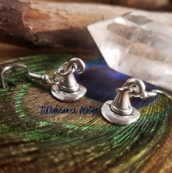 Witchy Witch earrings Wiccan Pointed HAT Halloween earrings Occult~Samhain~Magic - Picture 8 of 10